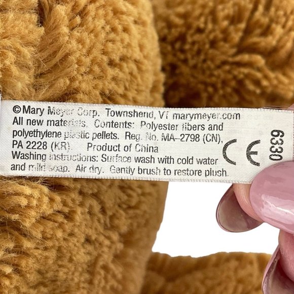 Mary Meyer Puppy Dog 14" Plush Brown Floppy Ears Big Belly Stuffed Toy 6330 - Picture 6 of 7